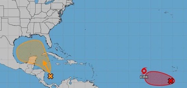 Tormenta tropical 'Kirk' amenaza a México