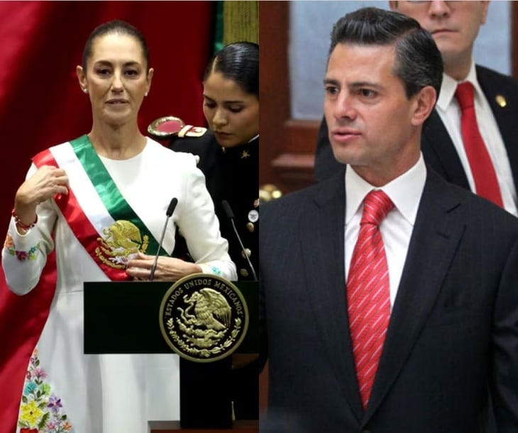 Peña Nieto desea 'el mayor de los éxitos' a Claudia Sheinbaum como Presidenta