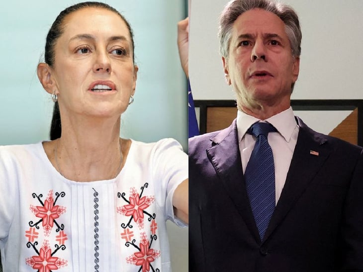 Secretario de Estado de EU, Antony Blinken, felicita a Sheinbaum