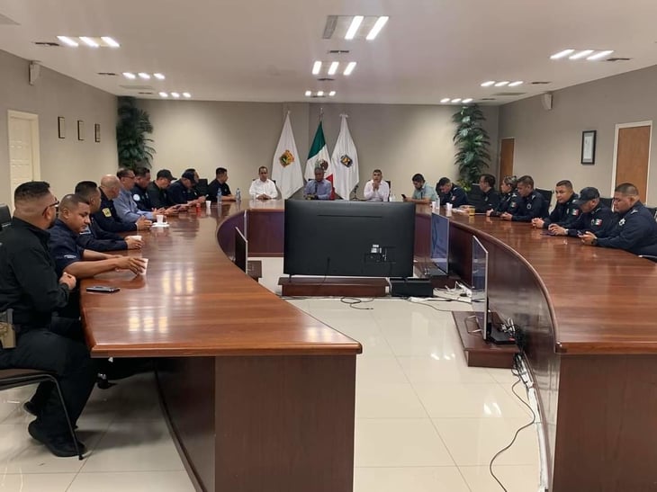 Realizan reunión semanal de seguridad en Piedras Negras 