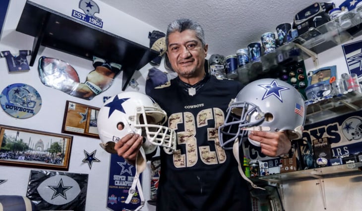 Marco Serrano, el aficionado de los Cowboys que ha gastado miles de pesos en cosas de su equipo