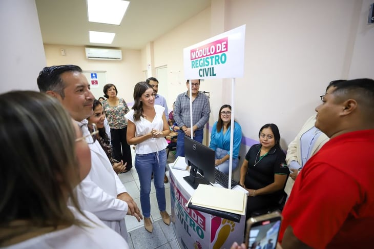 Inspira Coahuila lleva módulos del registro civil a hospitales Generales