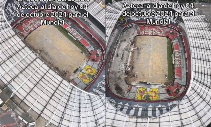 Así luce el Estadio Azteca por las remodelaciones necesarias previo al Mundial de 2026