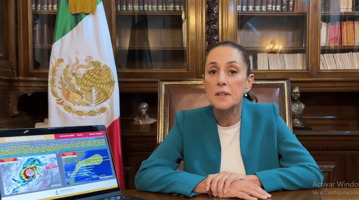 Claudia Sheinbaum alerta por huracán 'Milton'; llama a población de Yucatán a buscar refugio en albergues