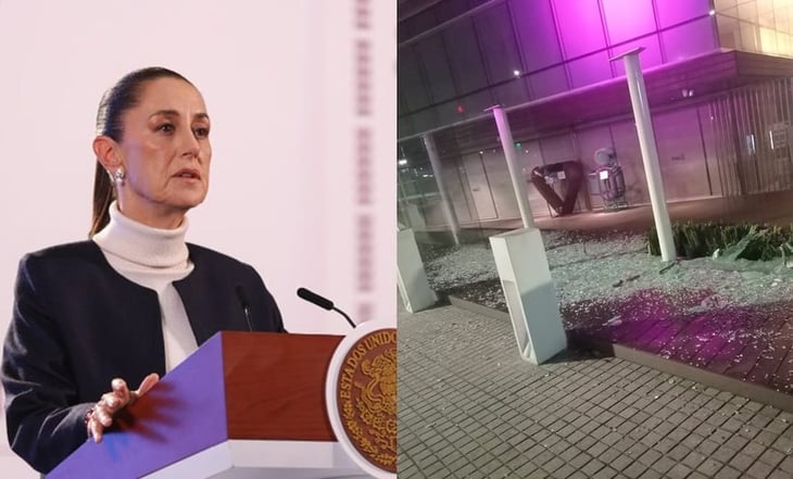 Niega Sheinbaum relación de actos vandálicos contra el INAI con dichos de AMLO