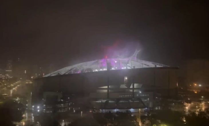 VIDEO: Huracán Milton arranca techo del estadio de béisbol de las Rayas de Tampa Bay