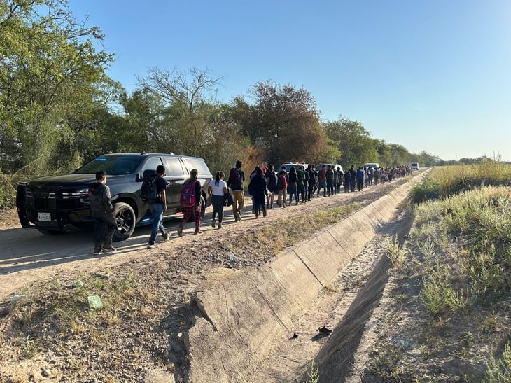 Aseguran a un grupo de migrantes en Eagle Pass