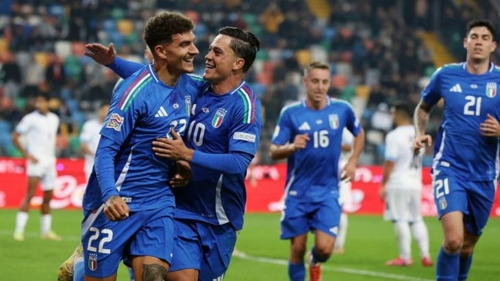 Giovanni Di Lorenzo comanda la goleada de Italia sobre Israel en UEFA Nations League