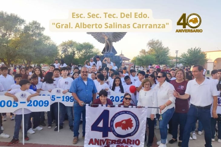 Conmemora la secundaria, Alberto Salinas su 40 aniversario