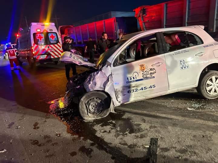 Investigación probable responsable de accidente del taxi en ciudad Frontera sigue