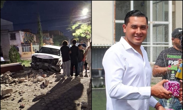 En aparente estado de ebriedad, funcionario del Inpode choca vehículo oficial en SLP