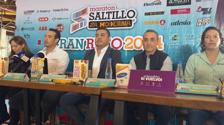 Esperan derrama económica superior a los 25 millones de pesos en el Maratón Saltillo La Moderna