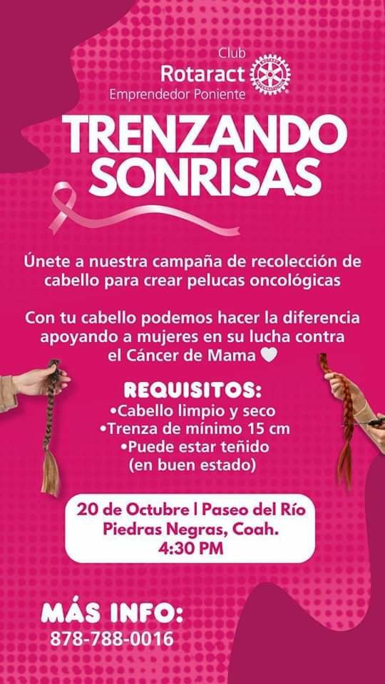 Corte de trenzas para apoyar al GAC en  su evento anual