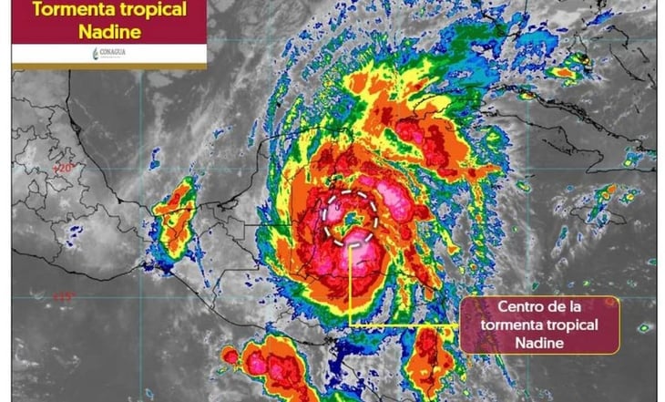 Tormenta tropical 'Nadine' tocará tierra el mediodía de este sábado