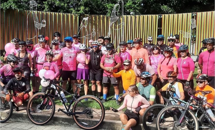 Venezolanas arman rodada para concienciar sobre el cáncer de mama; completan la llamada 'Ruta Lola'