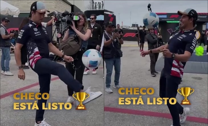 Checo Pérez brilla dominando el balón durante el GP de Estados Unidos 