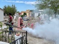 Refuerzan labores de fumigación y abatización en panteones de Villa Unión para prevenir enfermedades vectoriales