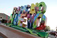 Óscar Ríos inaugura letras monumentales en Rancho Nuevo San Juan