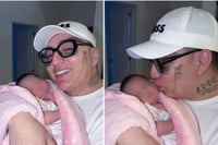 Dani Flow da la bienvenida a su tercera hija con tierna foto