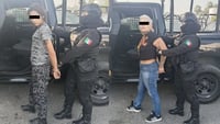 Detienen a dos mujeres con droga y arma en el Centro de Monterrey