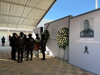 Rinden homenaje al oficial Miguel Ángel Martínez, caído en enfrentamientos en la zona norte de Coahuila