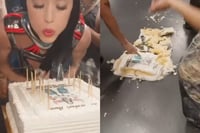 Katy Perry recibe críticas tras incidente con su pastel