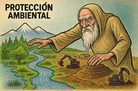 Caricatura editorial - El tiempo protege lo que la tierra reclama