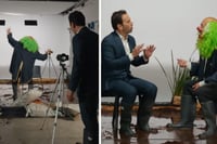 Brozo y Loret parodian foto viral de Sheinbaum en Poza Rica