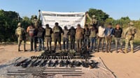 Violento enfrentamiento en Sinaloa deja 13 detenidos y un arsenal asegurado