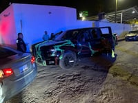 Persecución termina en accidente y una mujer lesionada en la colonia Guadalupe de Monclova