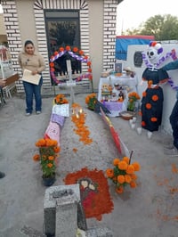 Celebran el Día de Muertos con arte, tradición y color en Villa Unión, Coahuila