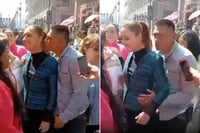 Claudia Sheinbaum es acosada por hombre en el Centro Histórico de CDMX