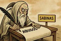 Caricatura editorial - Sabinas, bajo la lupa de los derechos humanos