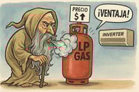 Caricatura editorial - El gas sube… la paciencia baja