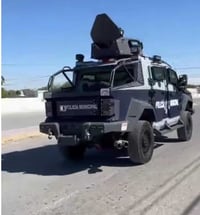 Unidad blindada de la Policía Municipal genera expectación al recorrer sectores de Monclova