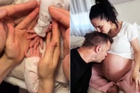 Martha Higareda y Lewis Howes anuncian el nacimiento de sus gemelas