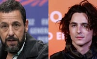 Timothée Chalamet elogia a Adam Sandler en público