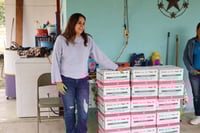 DIF San Juan de Sabinas entrega asistencia social alimentaria en el Ejido Zaragoza