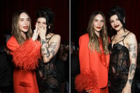 El esperado momento: Belinda y Cazzu juntas en la gala de GQ México