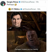 Checo Pérez responde con meme tras título de Norris y caída de Red Bull