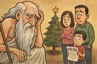 Caricatura editorial- Navidad bajo presión