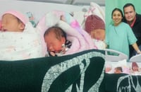 3 hermosas trillizas son dadas a luz por joven monclovense