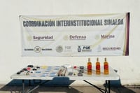 Aseguran whisky y droga en revisión del Penal de Culiacán