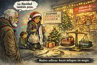 Caricatura editorial - La otra cara de la navidad
