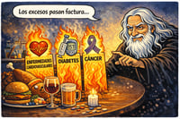 Caricatura editorial - El costo del desorden