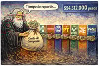 Caricatura editorial - El reloj de las campañas