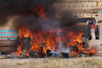 Más de tres toneladas de narcóticos fueron incineradas en Coahuila