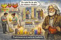 Caricatura editorial - La esperanza también es ritual