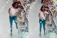 VIDEO: Captan a mujer haciéndose una 'limpia' con huevo dentro de un supermercado