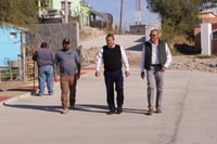  Alcalde Óscar Ríos Ramírez impulsa obras de pavimentación en San Juan de Sabinas
